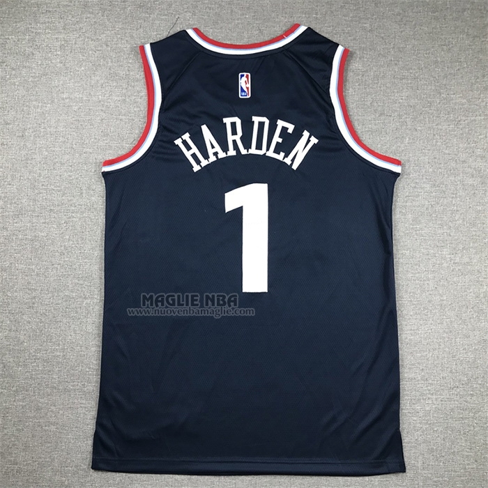 Maglia
 James Harden NO 1 Los Angeles Clippers Icon 2024-25 Blu
